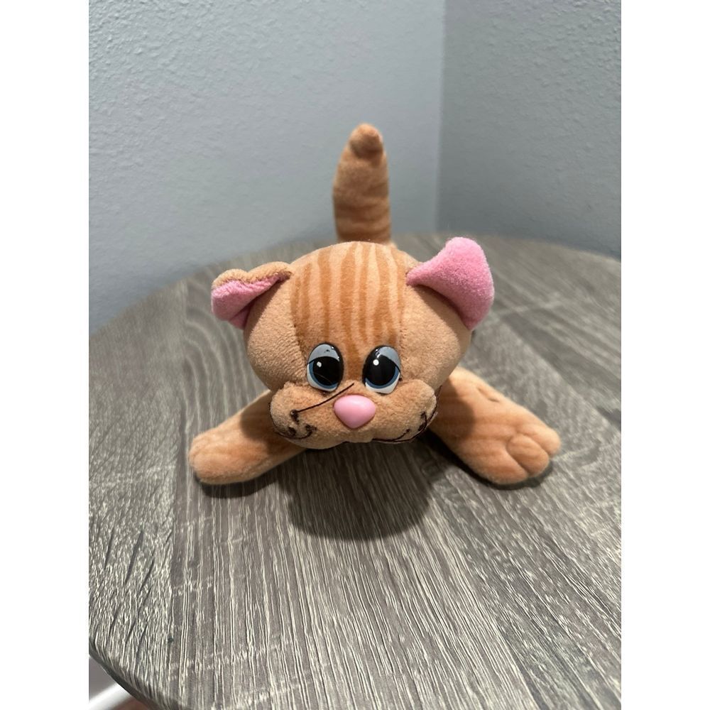 "VINTAGE" POUND PUPPIES PURRIES STRIPED ORANGE TABBY CAT 7"